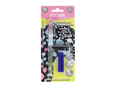 Stilouri - Stilou cu cerneala care se sterge+dispozitiv de curatare penita +2 rezerve cerneala,wild