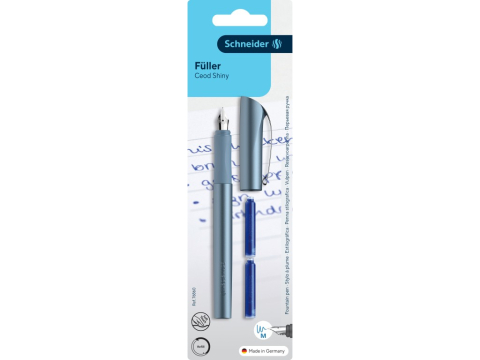 Instrumente de scris - Stilou Schneider Ceod Shiny cu 2 rezerve cerneala, penita M,manson ergonomic, +8 ani