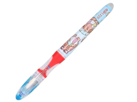 Stilou Strigo cu Cerneală care se Șterge + 2 Rezerve + Dispozitiv Curățare Penița, Capybara Roz [2]