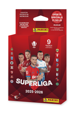 Jocuri si articole copii - Superliga Multi Set Eco Blister cu 9 pachete (45 abtibilduri)