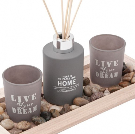 Decoratiuni - Suport decorativ cu baza de lemn pentru betisoare parfumate
