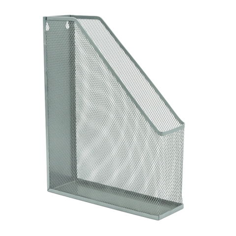 Papetarie & Birotica - Suport documente Office Cover, vertical, 7,5 cm, din plasă metalică argintie