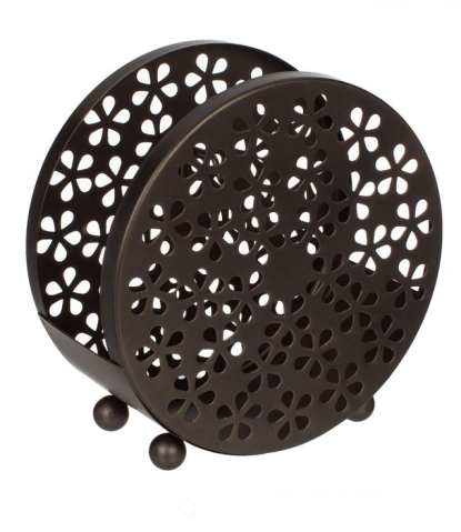 Suport metalic spirala anti tantari bronz, model flori,15.5x7.5x15.5cm [1]