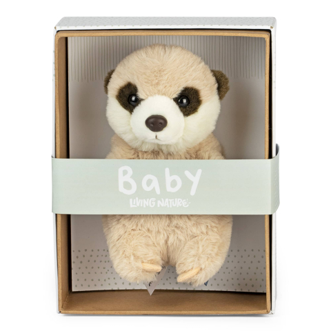 Suricata Bebeluș de pluș 17 cm în cutie – Living Nature [1]