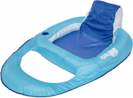 Jocuri si articole copii - SwimWays Sezlong Plutitor Recliner cu Spătar și Suport Pahare