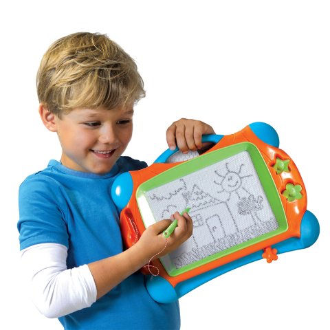 Tabla de desen magnetica cu 2 stampile si pix magnetic,32x23x2 cm [1]