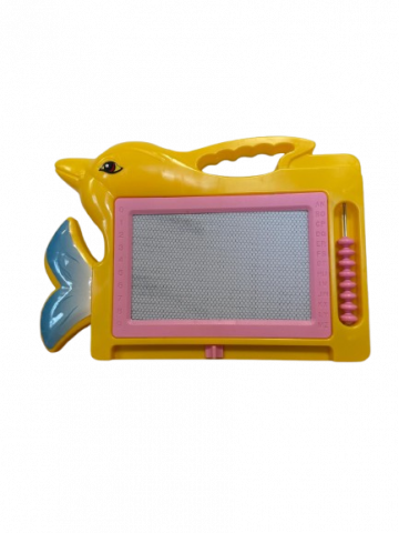 Tabla delfin de desen cu creion inclus,plastic, 3 culori, 28x20 cm [2]