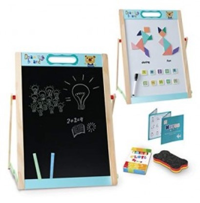 Jocuri si Jucarii Educative - Tabla educativa pentru copii are 2 fete