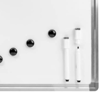 Tabla magnetica cu rama cu 2 markere si 4 butoni [1]