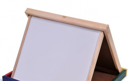 Tabla magnetica educativa cu 2 fete pentru copii si cadru lemn [2]
