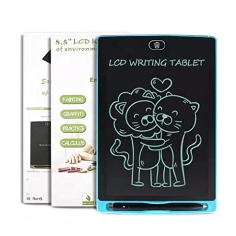 Tableta LCD de scris si desenat pentru copii,buton stergere,diverse culori, 28x19 cm [3]