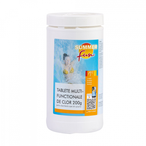 Tablete multifunctionale pentru cresterea valorii clorului apei din bazinele de inot, 1 kg