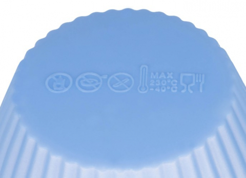 Tava de copt din teflon cu 12 forme silicon,35x26x3 cm [4]