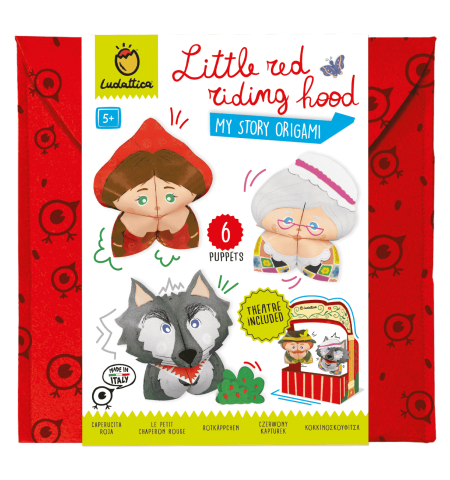 Origami – Hârtie și Seturi Creative - Teatrul de păpuși Origami – Scufița Roșie, Ludattica, +5 ani