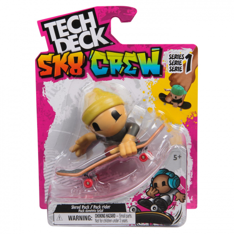 TECH DECH SK8 CREW PACHET PLACA SI FIGURINA 9.6CM CASCA GALBENA [0]