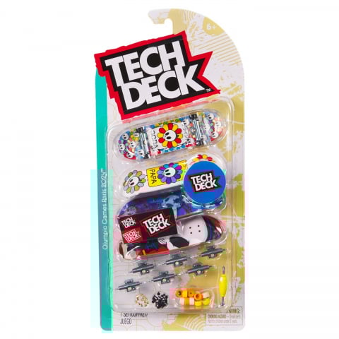 Jocuri si articole copii - TECH DECK PACHET 4 PIESE FINGERBOARD PAPA 9.6CM