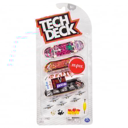 Jocuri si articole copii - Tech deck pachet 4 piese fingerboard revive 9.6cm