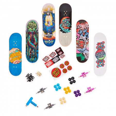 Tech Deck Pachet 6 Piese cu Accesorii Fingerboard Santa Cruz [1]