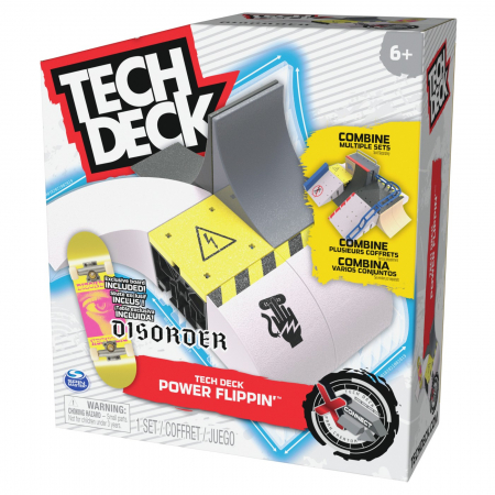 Masinute, Motociclete, Elicoptere, Avioane & Trenulete - Tech Deck Pachet Xconnect Fingerboard Power Flippin