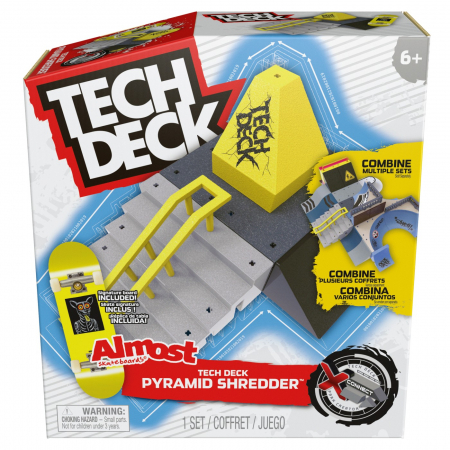 Masinute, Motociclete, Elicoptere, Avioane & Trenulete - Tech Deck Pachet X-Connect Fingerboard Pyramid Shredder