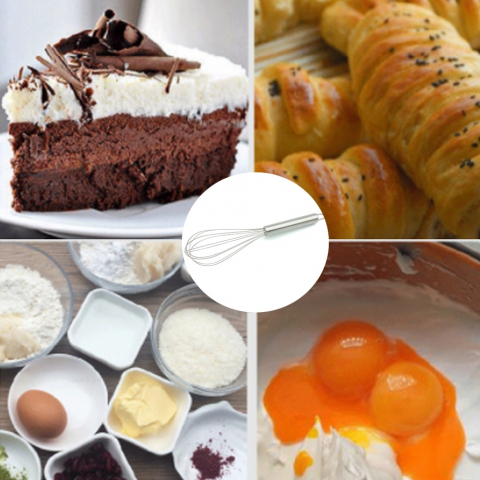 Tel din inox pentru amestecat, 31 cm [3]