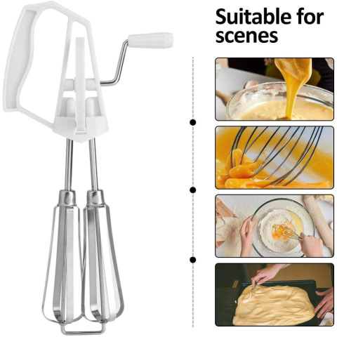 Tel manual rotativ pentru amestecat, inox, 25.5x13 cm [9]