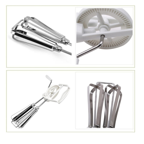 Tel manual rotativ pentru amestecat, inox, 25.5x13 cm [3]