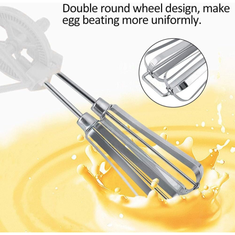 Tel manual rotativ pentru amestecat, inox, 25.5x13 cm [8]