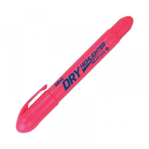 Papetarie & Birotica - Textmarker uscat pentru evidentiere notite,varf durabil,roz fosforescent
