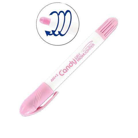 Papetarie & Birotica - Textmarker uscat pentru evidentiere notite,varf durabil,roz pastel