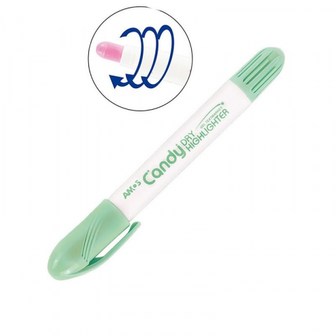 Papetarie & Birotica - Textmarker uscat pentru evidentiere notite,varf durabil,verde pastel