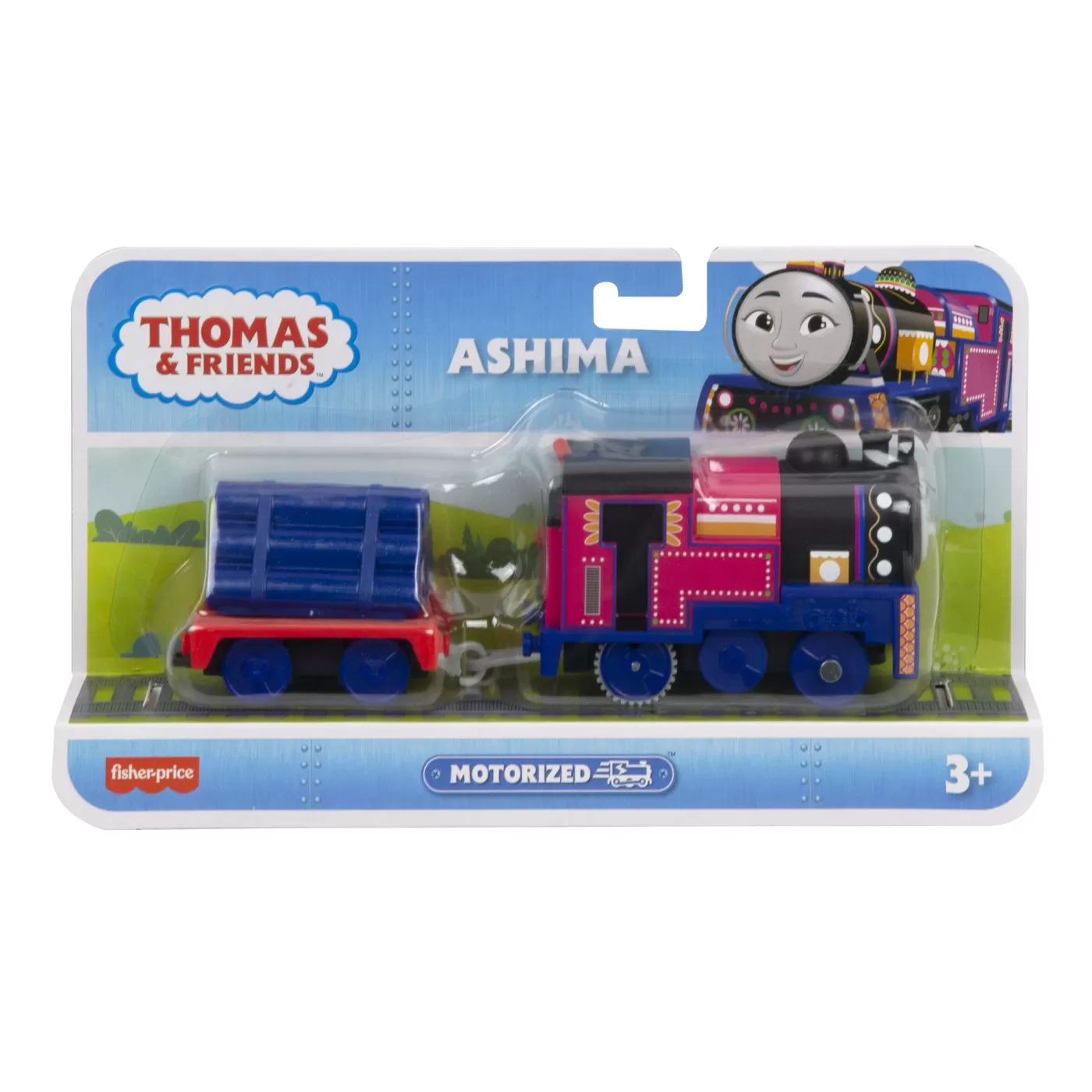 Jocuri si articole copii - Thomas Locomotiva Motorizata Ashima Cu Vagon