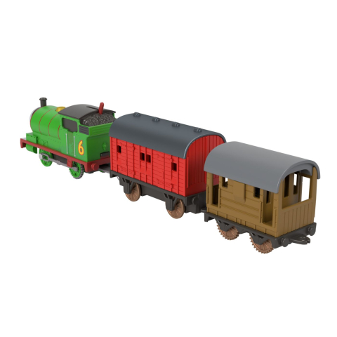 THOMAS LOCOMOTIVA MOTORIZATA PERCY CU 2 VAGOANE [4]