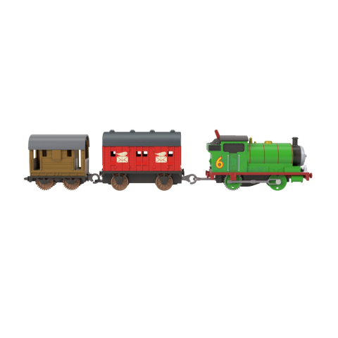 THOMAS LOCOMOTIVA MOTORIZATA PERCY CU 2 VAGOANE [5]