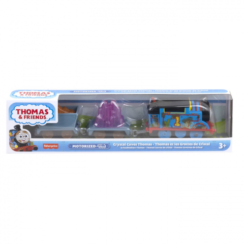 Jocuri de Rol - THOMAS LOCOMOTIVA MOTORIZATA THOMAS CRYSTAL CAVES CU 2 VAGOANE