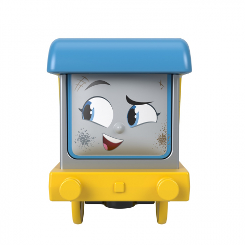 THOMAS LOCOMOTIVA MOTORIZATA WRECK N ROLL MACARAUA CARLY CU 2 VAGOANE [4]