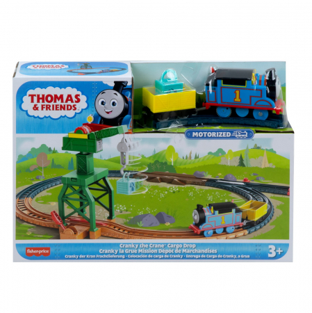 Masinute, Motociclete, Elicoptere, Avioane & Trenulete - Thomas Set de Joaca cu Locomotiva Cranky Motorizata