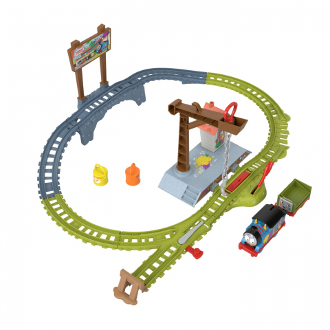 Thomas Set De Joaca Cu Locomotiva Motorizata Thomas Livreaza Vopseaua [6]