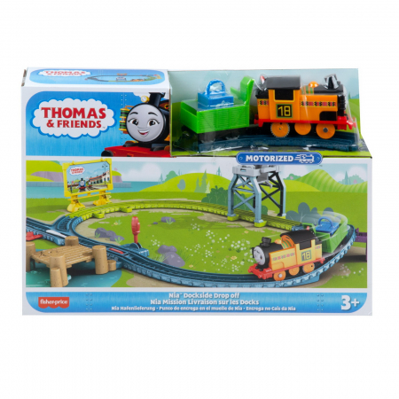 Masinute, Motociclete, Elicoptere, Avioane & Trenulete - Thomas Set de Joaca cu Locomotiva Nia Motorizata