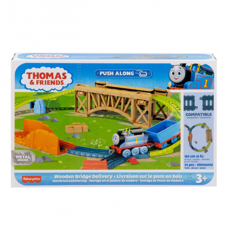 Masinute, Motociclete, Elicoptere, Avioane & Trenulete - Thomas set de joaca cu locomotiva push along thomas si accesorii