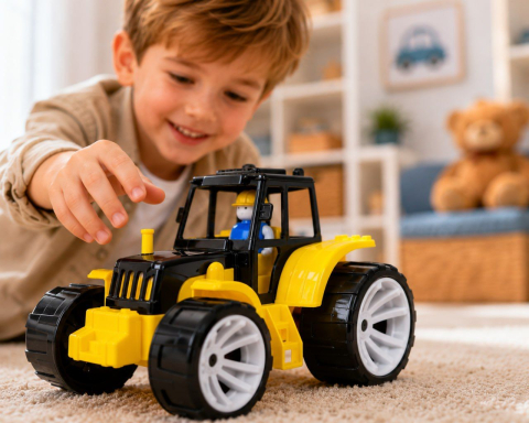 TRACTOR BAMS 0 NEGRU GALBEN [3]