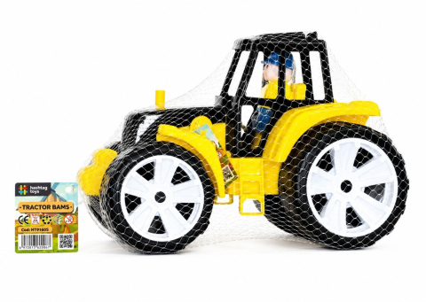 Jocuri si articole copii - TRACTOR BAMS 0 NEGRU GALBEN