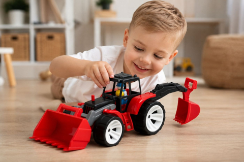TRACTOR BAMS 2 CU 2 CUPE NEGRU ROSU [3]