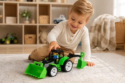 TRACTOR BAMS 2 CU 2 CUPE NEGRU VERDE [3]