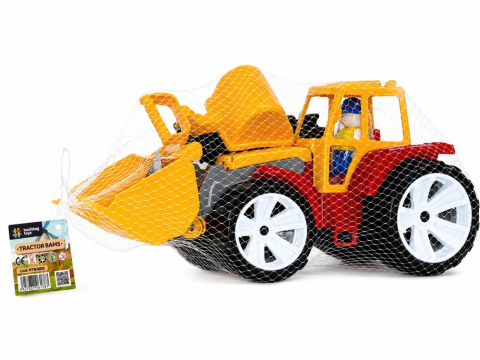 Jocuri si articole copii - TRACTOR BAMS 2 CU 2 CUPE PORTOCALIU ROSU