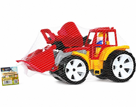 Jocuri si articole copii - TRACTOR BAMS 2 CU 2 CUPE ROSU PORTOCALIU