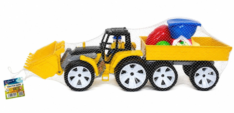 Jocuri si articole copii - TRACTOR BAMS FATA ZAMBITOARE NEGRU GALBEN