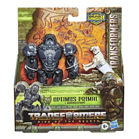 Figurine cu eroi si personaje - Transformers 7 - Beast Alliance - Set 2 Figurine Optimus Primal și Arrowstripe 