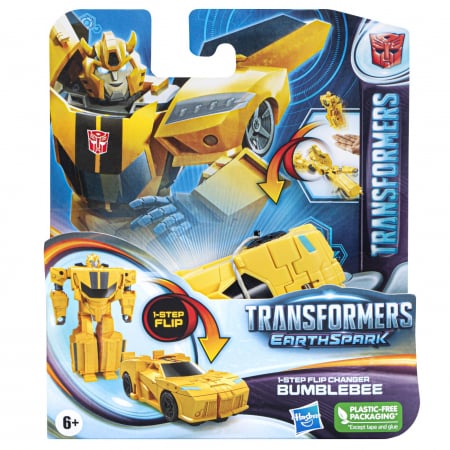 Figurine cu eroi si personaje - Transformers 7 - Earthspark - Figurina Transformabilă Bumblebee 6cm 