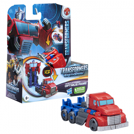 Transformers 7 - Earthspark - Figurina Transformabilă Optimus Prime 6cm  [3]